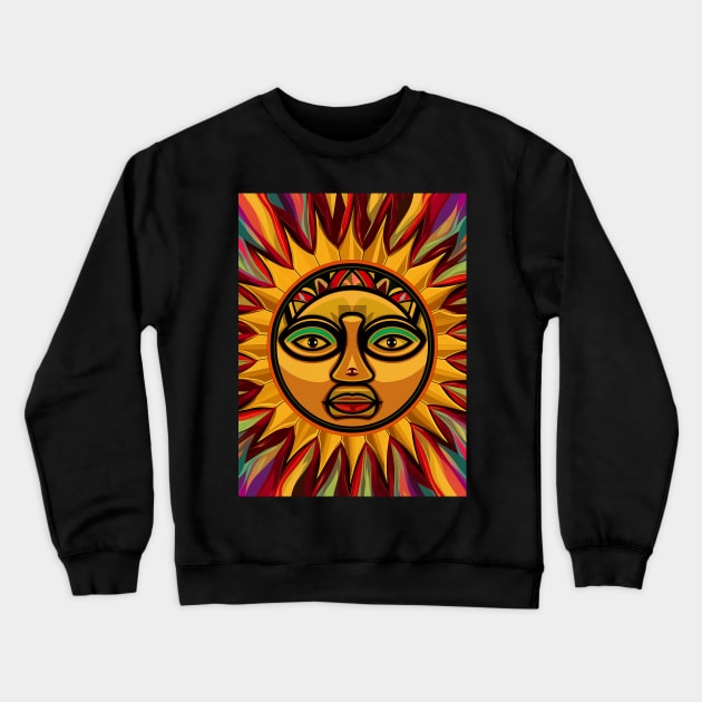 SUN FACE Crewneck Sweatshirt by likbatonboot